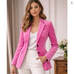 J Crew Nipped-in blazer in stretch velvet Pressed Dalia Size 2 NWOT